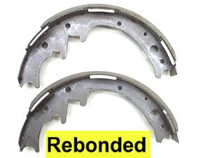 Dodge Plymouth Rear Bonded Brake Shoe Set 254mm Diam ( 10.00 )