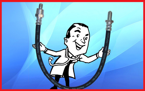 Rubber and braided brake hoses