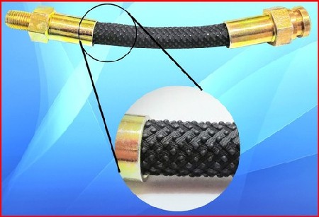 An example of old style snake skin rubber hose